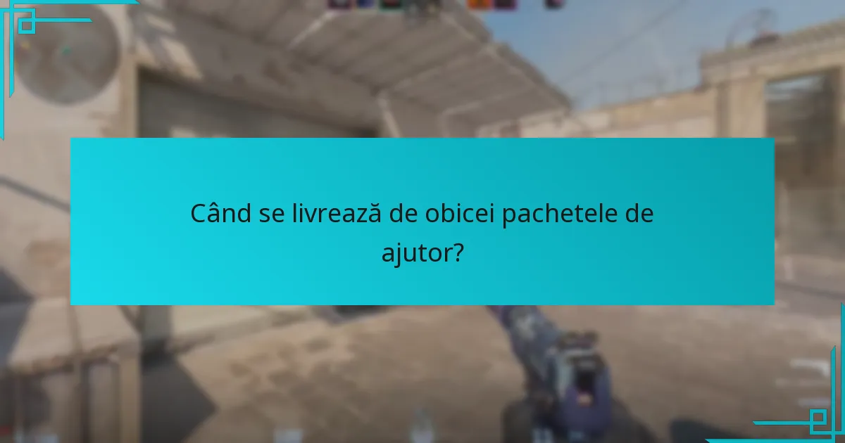 Cum se fac predicțiile pentru livrările de pachete de ajutor?