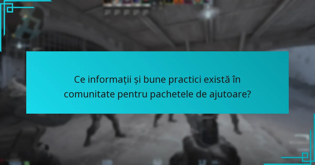 Ce informații statistice există referitor la conținutul pachetelor de ajutoare?