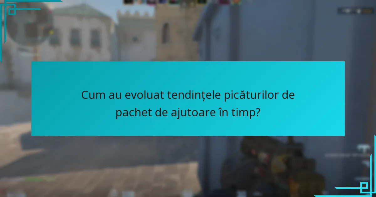 Cum au evoluat tendințele picăturilor de pachet de ajutoare în timp?